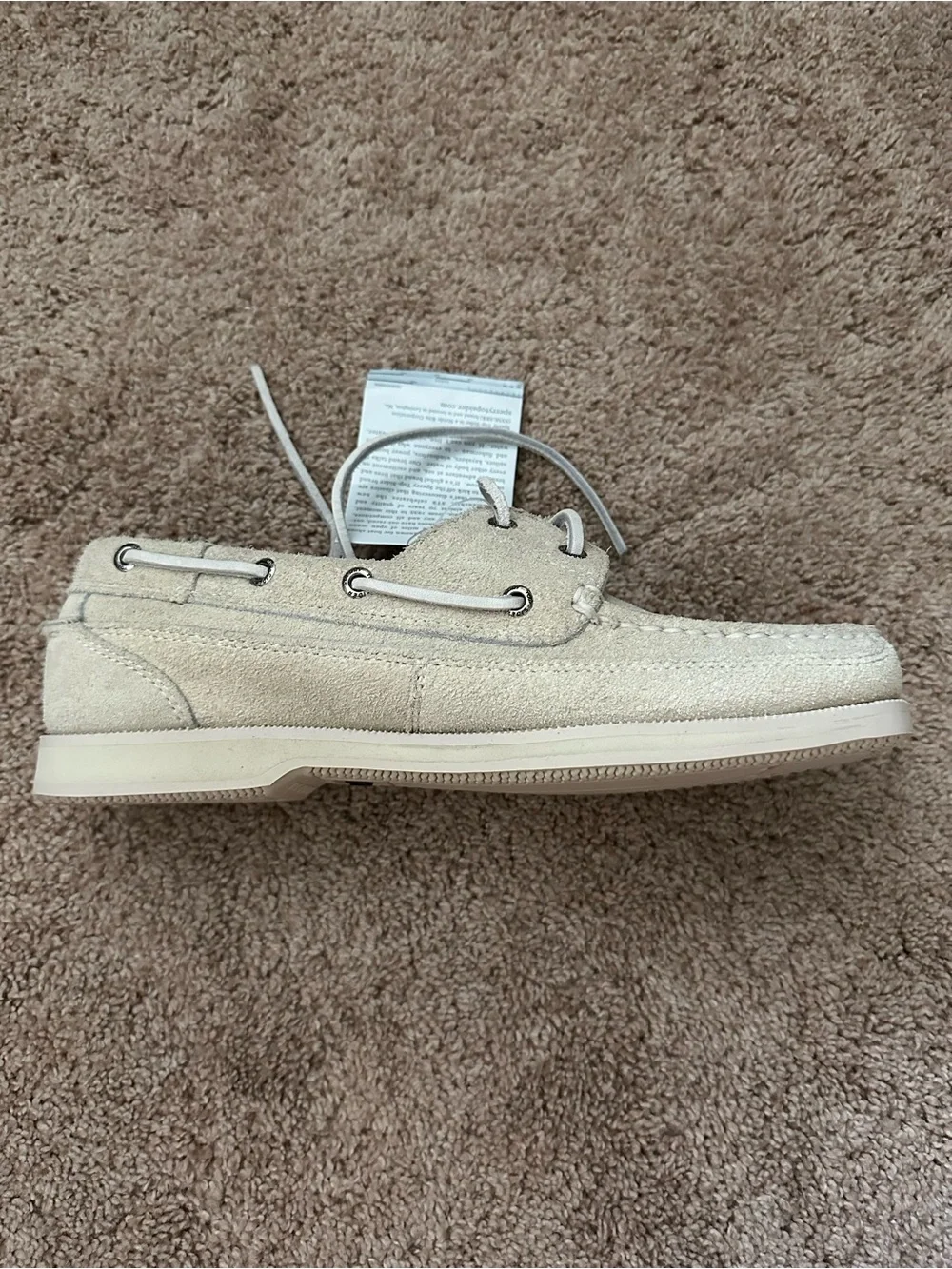 Sperry Top Sider Cream Boat Shoes